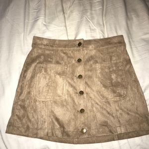 Suede Skirt